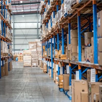 Dexion Style Depo Pallet Racks Çelik Depolama Çözümleri Tozla kaplanmış