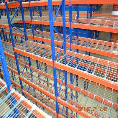 Depo depolama raf tel güvertesi özelleştirilebilir toz kaplama