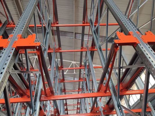 Otomatik Elektrikli Mekiç Racking Sistemi Çelik Ağır Görevli Depolama Çözümü