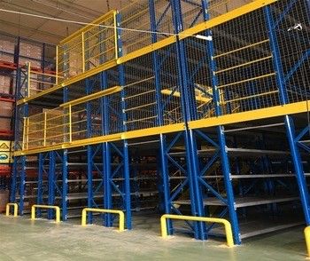 Depoya açılı Mezzanine Rack Yüksek Seviye Depolama için Yapısal Bileşik