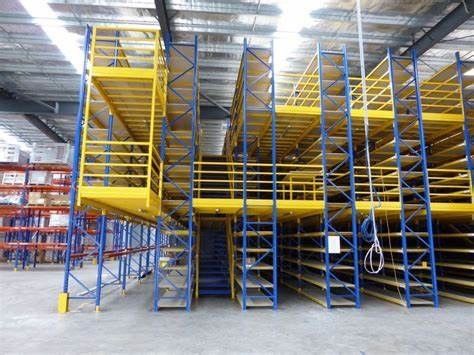 Çok katlı Mezzanine Racking Sistemi Endüstriyel Depo Mezzanine Rafı