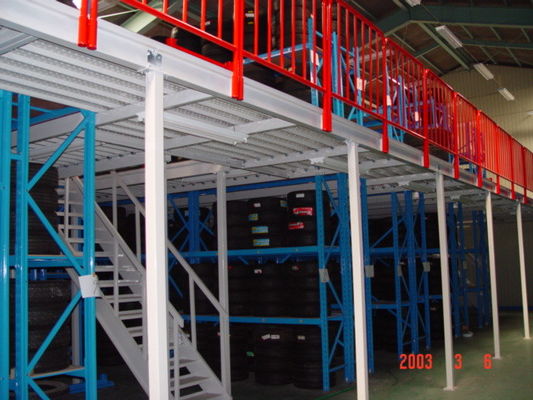 Endüstriyel Depolama için 500kg-2000kg/kat kapasiteli Mezzanine Racking Sistemi