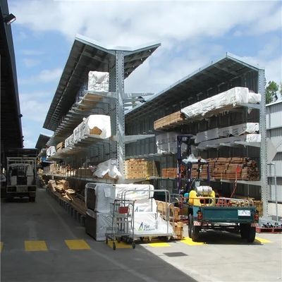 Q235B Çelik Endüstriyel Kantelever Racks Çift Taraflı Özel