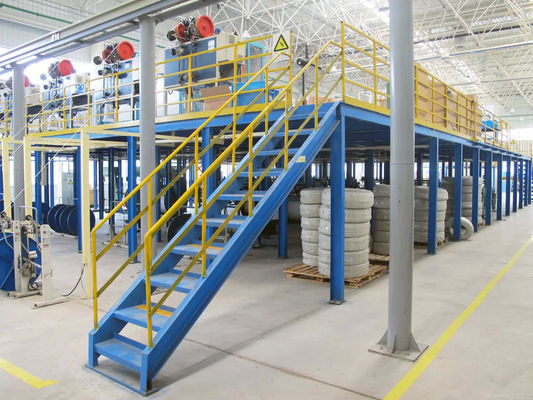 Ağır Güçlü Çelik Depo Pallet Racks Metal Mezzanine Platform Raf Özel