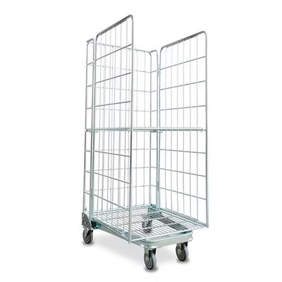 Endüstriyel Tel Ağı Depo depolama konteynerleri Katlanır Galvanizli Kaynaklı