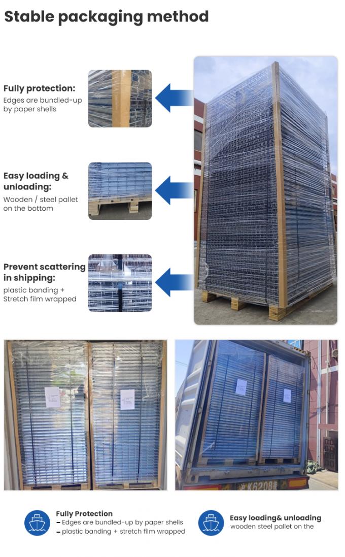 Galvanizli Çelik Palet Rack Tel Deck 50*100mm 100*100mm Rezervasyon için Açılık Ağı 4